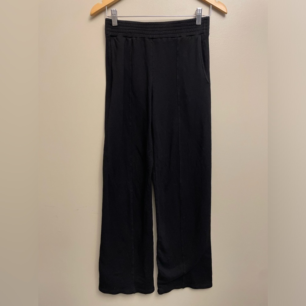 Monrow Black Pants Straight Leg Joggers XS